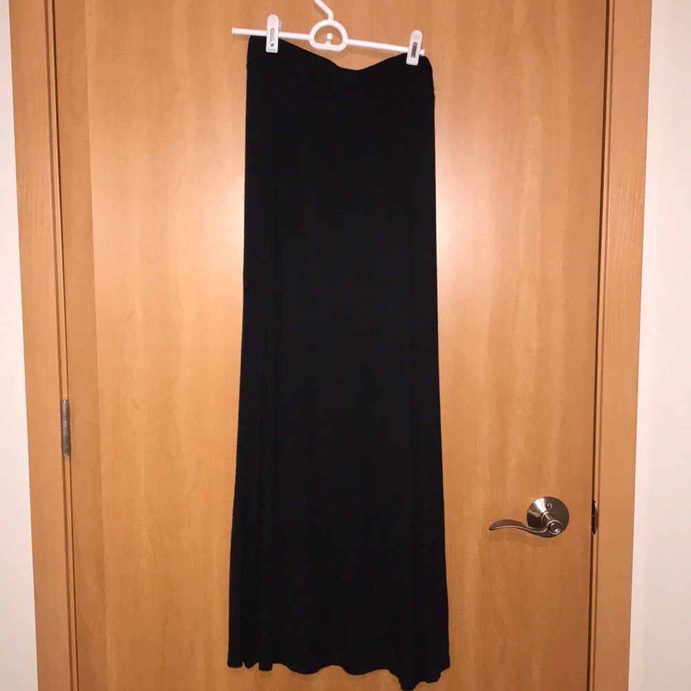 Black and olive green maxi skirts